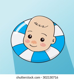 Baby in the pool