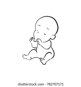 Baby Pose activity illustration