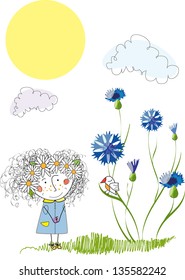 Baby postcard. Children.