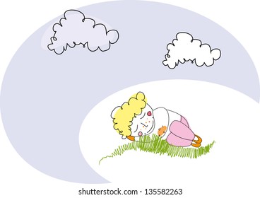 Baby postcard. Children.