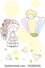 Baby postcard. Children.