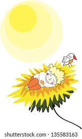 Baby postcard. Children.