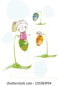 Baby postcard. Children.