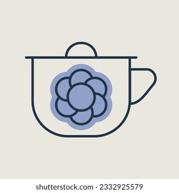 Baby potty vector isolated icon. Graph symbol for children and newborn babies web site and apps design, logo, app, UI