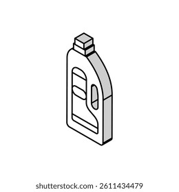 baby powder bottle isometric icon vector. baby powder bottle sign. isolated symbol illustration