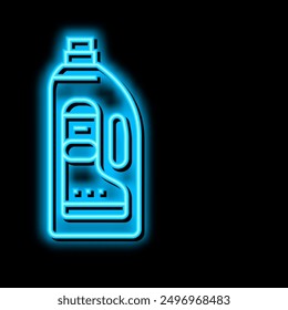 baby powder bottle neon light sign vector. baby powder bottle illustration