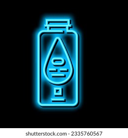baby powder cosmetic neon light sign vector. baby powder cosmetic illustration