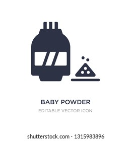 baby powder icon on white background. Simple element illustration from Beauty concept. baby powder icon symbol design.