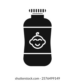 Baby powder icon Simple thin line flat symbol