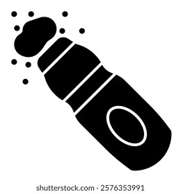 Baby powder icon solid style transparent
