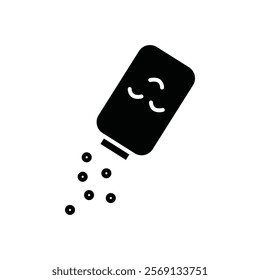 Baby powder icon Vector flat thin line illustration