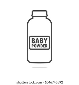 Baby Powder Line Icon Vector