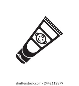 Baby powder logo icon, vector illustration design