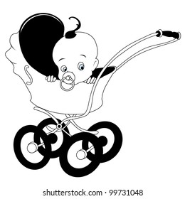 Baby in pram