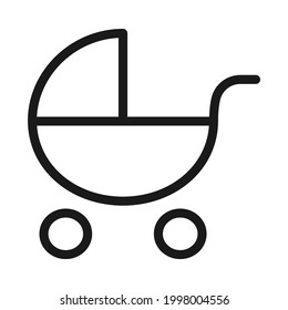 Parche para bebés o cochecito para buggys en icono vector