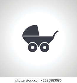 Baby Pram Carriage icon. stroller baby icon.