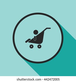 baby pram icon