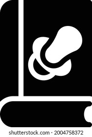 icono plano de glifo vector de programa de bebé