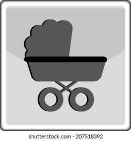 Baby pregnancy buttons -  carriage