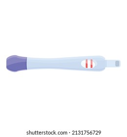 Baby pregnancy test icon cartoon vector. Ovulation stick. Strip urine