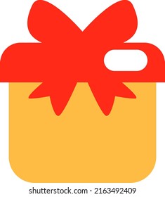 Baby present, illustration, vector on a white background.