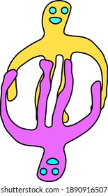 baby print man abstract guy smile fun