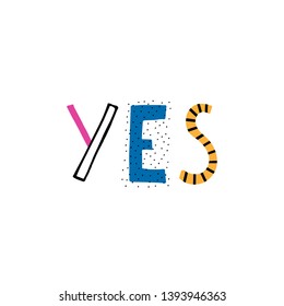 Baby print: Yes. Hand drawn graphic for typography poster, card, label, brochure, flyer, page, banner, baby wear, nursery.  Scandinavian style. Black, blue and pink. Vector illustration