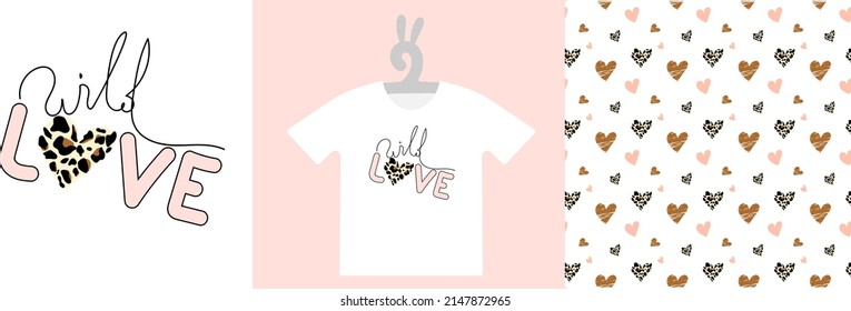 Baby Prints and seamless pattern on T-shirts, sweatshirts, wall art. Hand Drawn Nursery Art. Isolated vector illustration