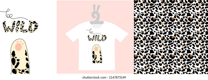 Babydrucke und nahtlose Muster auf T-Shirts, Sweatshirts, Wandkunst. Handgezeichnete Kindergartenkunst. einzelne Vektorgrafik