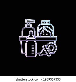 Baby Products blue gradient vector icon