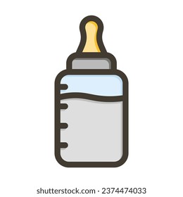Baby Products Vector Thick Line Filled Colors Icon For Personal And Commercial Use.
