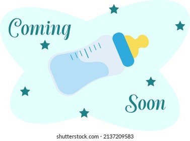 Baby in progress. Baby loading illustration with progress bar.