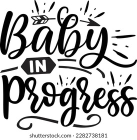 Baby in Progress svg ,Pregnancy design, Pregnancy Svg design svg