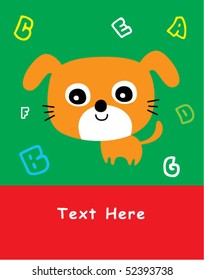 baby puppy greeting card