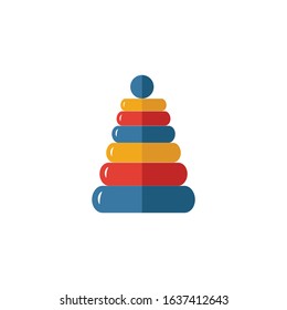 Baby Pyramid icon. Simple element from baby things icons collection. Creative Baby Pyramid icon ui, ux, apps, software and infographics.