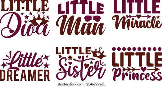 Baby Quote Printable Vector Illustration