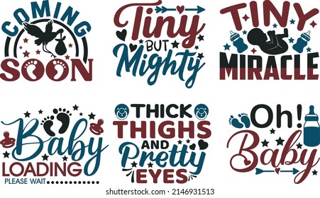 Baby Quote Printable Vector Illustration