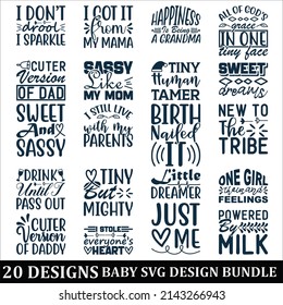 Baby Quotes SVG Designs Bundle. Baby  quotes SVG cut files bundle, Baby  quotes t shirt designs bundle, Quotes about mom, funny cut files, funny eps files, funny SVG bundle 