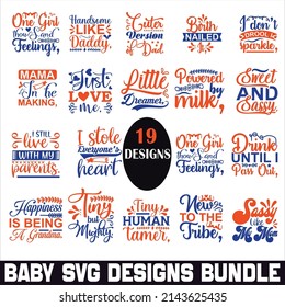 Baby  Quotes SVG Designs Bundle. Baby quotes SVG cut files bundle,  quotes t shirt designs bundle, Quotes about Baby, Family cut files, Family eps files, Family SVG bundle .svg files for baby onesies. svg