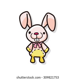 baby rabbit doodle