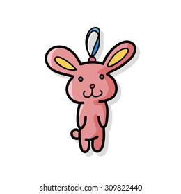 baby rabbit doodle
