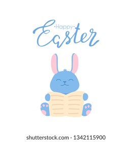 baby rabbit vector, Happy Easter