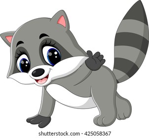 baby raccoon cartoon