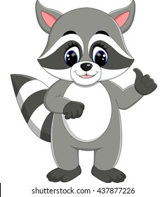baby raccoon cartoon