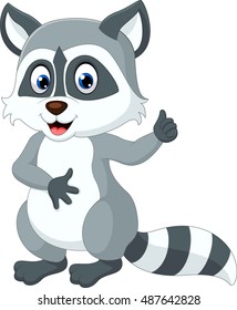 Baby Raccoon Cartoon Stock Vector (Royalty Free) 487642828 | Shutterstock