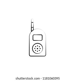 Baby radio concept line icon. Simple element illustration. Baby radio concept outline symbol design from Motherhood set. Can be used for web and mobile UI UX on white background