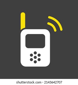 Baby Radio Monitor Vector Glyph Icon. Graph Symbol For Children And Newborn Babies Web Site And Apps Design, Logo, App, UI