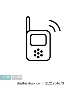 Baby Radio Monitor Vector Icon. Graph Symbol For Children And Newborn Babies Web Site And Apps Design, Logo, App, UI