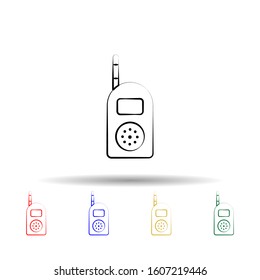 Baby radio multi color style icon. Simple thin line, outline vector of maternity icons for ui and ux, website or mobile application