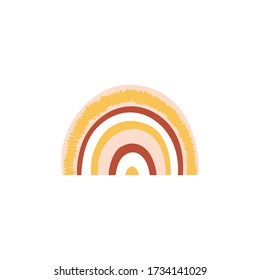 Baby rainbow. Vector Illustration. Nursery pattern in hand drawn scandinavian style. Texture for fabric, textile, wrapping and wallpaper.